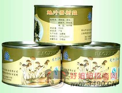 申羊鲍汁茶树菇蔬菜罐头